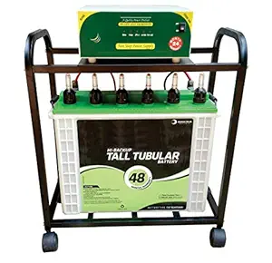 JDTraders Metal Inverter Trolly (Black)