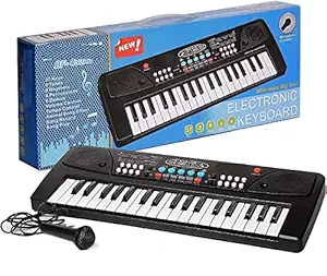 COROFFY 37 Key Piano Keyboard Toy with DC Power Option, Recording and Mic