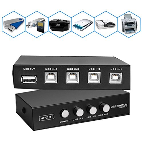 High Resolution 4 Port USB 2.0 Selector Switch for 4 PC Share 1 USB Device Like Printer Flash Driver Mouse Keyboard RS.379 (75.00% Off) - Amazon High Resolution 4 Port USB 2.0 Selector Switch for 4 PC Share 1 USB Device Like Printer Flash Driver Mouse Keyboard RS.379 (75.00% Off) - Amazon