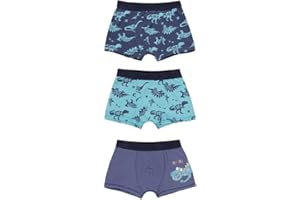 BOBOLI Calzoncillos niño – Pack de 3 Calzoncillos para niños– Boxer para niño – algodón – Ropa Interior para niños – Calzoncillos Boxer de 2 años a 12 años