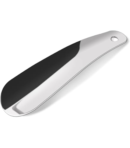 Calzascarpe Extra Lungo Wenko 58.5 Cm - Acciaio Inox, Nero, Per Evitare Di Chinarsi - Foto 4