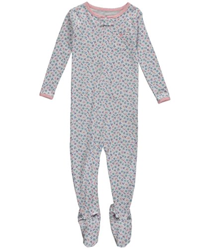 Carter's Baby Girls' "Bird Floral" Footed Coverall - white/multi, 12 months