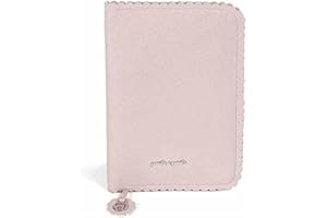 Pasito a Pasito. Livre de naissance Biscuit - Housse porte-documents bébé avec poches et fermeture éclair - Couleur rose - Dimensions : 18 x 26 x 1,5 cm.