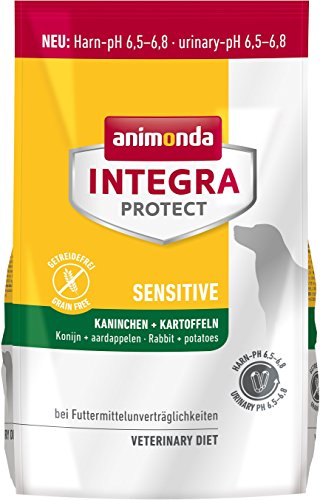 animonda Integra Protect Sensitive mit Kaninchen und Kartoffeln | Diät Hundefutter | Trockenfutter bei Futtermittelallergie (1 x 4 kg)