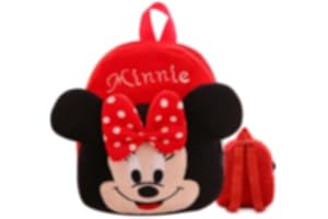 LGQHCE M Peluche Sac école, M Souple Maternelle Peluche Sac École Sac à Dos Dessins Animés Sac à Dos pour Enfants Sac à Dos d'École Cartable Maternelle Backpack Sac de Voyage pour 1-4 Ans