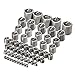 Produktbild VCB 60PCS M3-M12 Edelstahlgewinde Reparatur Insert Kit Set Wire Screw Sleeve - Silber