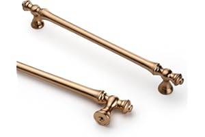 9BUILD 10 Pack Bronze Cabinet Handles - 160mm Champagne Zinc Alloy - Kitchen & Wardrobe - UK0036