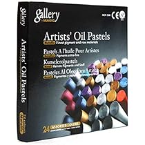 Mungyo Lot De 12 Pastels à Huile Couleurs 11 X 70 Mm Fluorescent