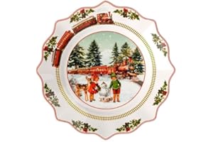 Villeroy & Boch - Annual Christmas Edition piatto edizione annuale 2025 24 cm multicolore, piatto di Natale, da collezione, stoviglie in ceramica, stoviglie natalizie, porcellana Premium