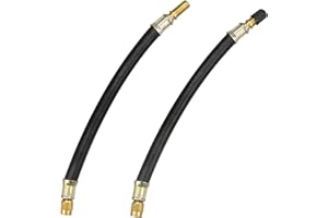 Doafoce 2 Pièces Extension Valve de Pneu Pneu Flexible Tuyau Valve Rallonge de Valve en Caoutchouc Flexible de 195 mm pour Pneu de Camion/Bus et Remorque