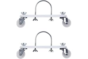 SOYUZERISH 2 Soportes de radiador eléctrico, Rueda de Soporte de polea móvil para radiador eléctrico, Rueda de rotación General de Larga duración y práctica