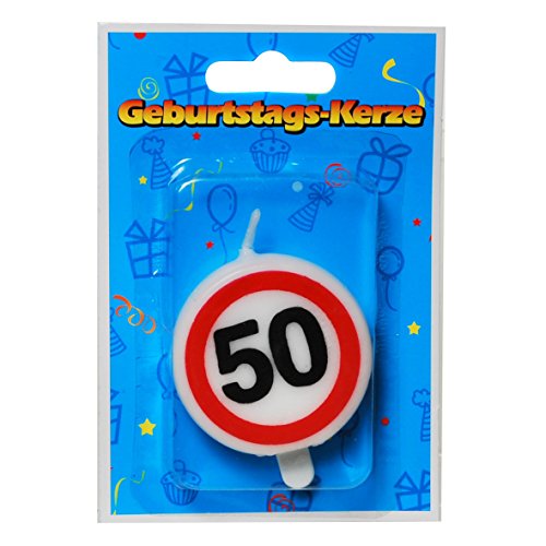 23-tlg. Partyset 50. Geburtstag Dekoset Dekobox – Verkehrschild – Girlanden, Luftballons - 6