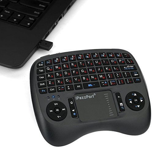 LESHP 2.4GHz Mini Wireless QWERTY Tastatur mit Hintergrundbeleuchtung für Desktop / Laptop Dual Mouse USB Receiver Plug - 5