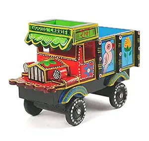 Pramod toys Truck Vehicle Wooden Toys Handmade Handpainted Push and Pull Toys for Kids Boys and Girls Handicraft Items for Home Decor