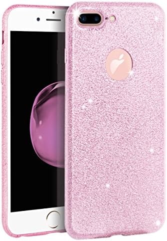 iPhone 7 Plus Case, iMount Bling Series Back Cover Shinning Protective Bumper Bling Glitter Case for iPhone 7 Plus Rose Gold