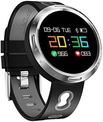 OOXLF X9VO Smart Bracelet 0.95" OLED Screen Heart Rate Blood Oxygen Blood Pressure Monitor Pedometer Calorie Fitness Tracker , gray
