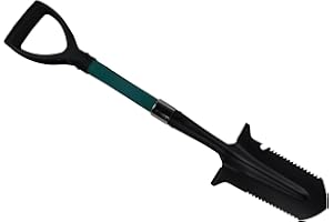 POKM TOOLSMARKET Vanga da giardinaggio, punta a V per terreni duri e radici, lunghezza 72 cm, pala pionieristica, lama in acciaio temprato, attrezzo da giardino universale