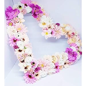 Seidenblüten Herz Autoschmuck Hochzeit Deko