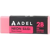 Adel Neon Dust-Free Silgi, 4 Renk - b&uuml;y&uuml;k boy