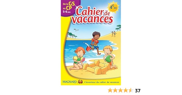 Amazon Fr Cahier De Vacances De La Gs Au Cp 5 6 Ans Magnard Livres