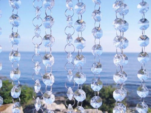 ACRYLIC DROPLET CRYSTAL GARLAND WEDDING TABLE / CHRISTMAS TREE DECORATIONS (Clear)