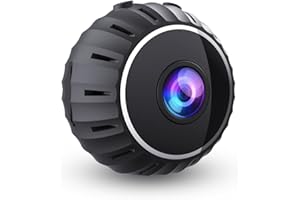 TOPEV Hidden 1080p HD Mini Spy Smart Security Camera,Portable Nanny Camera Wi-Fi,Home Security Surveillance Camera Large Wide-angle 360°rotation Night Vision and Motion Detection for Indoor Outdoor, Black