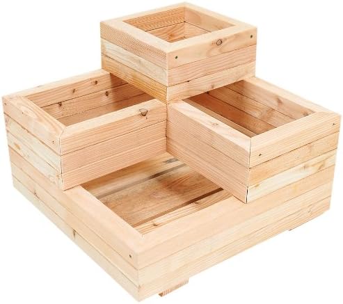 Medium Larch Spiral Planter 60cm x 60cm x 43cm