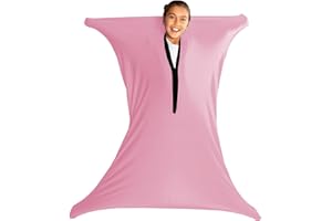 SZSMART Calze sensoriali per adulti, 165 x 73,7 cm, elasticizzate, per alleviare lo stress, per adulti con autismo, ansia (colore rosa, XL/163-191 cm)