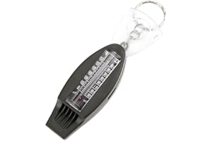 HoveeLuty Sifflet De Survie d'urgence Sifflets 4 en 1 avec Boussole Thermomètre Loupe pour Randonnée Camping Vert Armée