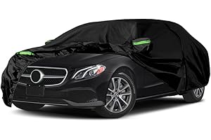 RASHION Funda Coche Exterior Compatibles con Mercedes Clase E (W211 W212 W213) 2006-2023, Cubierta para Coche Impermeable, Coberturas Completas con Tira Reflectante