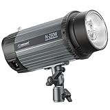 Neewer 250W 5600K Flash Estroboscópico Monoluz con Lámpara Modelado Aleación de Aluminio Profesional Speedlite para Estudio en Interiores Fotografía y Retratos