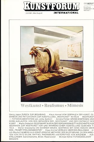 Kunstforum International Bd. 44/45, 2-3/1981, Mai - August - Westkunst - Realismus - Mimesis