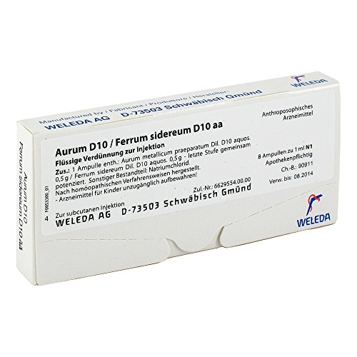 Preisvergleich Produktbild Aurum D10 / Ferrum Sidereum D10 aa, 8X1 ml