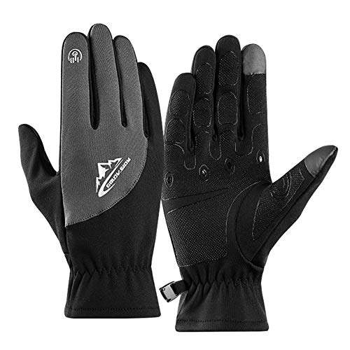 Gants dhiver,Gants de Cyclisme,Gants à écran Tactile,Peut Utiliser Le Gant du smartphonets, Gants Chauds Coupe-Vent pour Les Hommes et Les Femmes Qui pratiquent Le Cyclisme, la Course à Pied