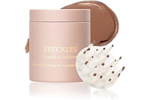 Boobeen Freckle Stamp Face Freckles Air Cushion Liquid Freckle Makeup Stamp Waterproof Fake Freckle Pen Long Lasting Quick Dry Small Spot Freckle Makeup, Create Natural Freckles Makeup