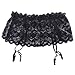 Produktbild Spitze Strapsgürtel Verstellbare Strumpfhalter Strumpfband Rock Schwarz