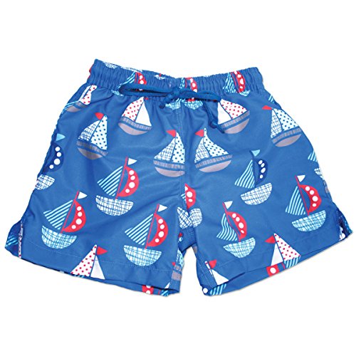 Splash About Kids Surfer Style UV Sun Protection Board Shorts - Set Sail, 1-2 Years