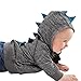 Produktbild Baby Jacke Btruely Baby Kleinkind Junge Mädchen Winterjacke Kinderjacken Winter Warm Mantel Jacke Dicke Kleidung Winter Dinosaurier Muster mit Kapuze Reißverschluss Sweatshirt (Dunkel Grau, 90)