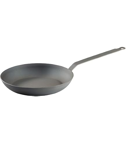 EMGA Edelstahl Lyoner Pfanne – 24 Cm Durchmesser, 5 Cm Höhe, Mit Stiel