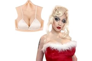 CDS - CROSSDRESSING SHOW - Silikon Brust Formen Brustplatte Hoch Kragen Stil B-Z Cup Fake Brust Für Crossdresser Transgender