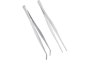 BYYT 2 pęsety kuchenne 30 cm, ze stali nierdzewnej, pęseta kuchenna ze stali nierdzewnej, pęseta kuchenna może być używana jako szczypce do patelni, szczypce do mięsa, pęseta kuchenna, idealna dla