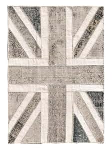 Vintage Teppiche - Britische Flagge/Fahne Patchwork Teppich 197 X 148