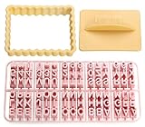Siempre reutilizable Zenker 44827 Moldes para Galletas con Letras, plástico
