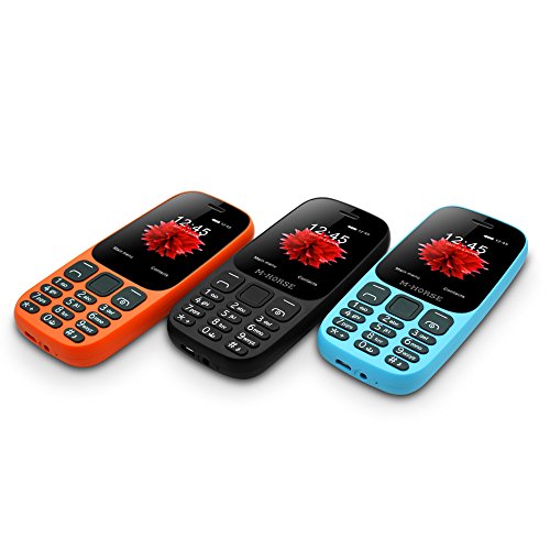 M-HORSE B2000 2000mAh Telefono Cellulare Display da 2.4 pollici Dual SIM Grandi Tasti 2G GSM FM Bluetooth - Blu