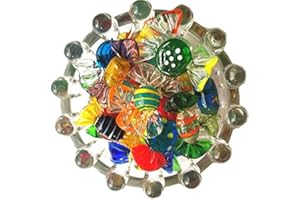 BSGP Paquete de 20 adornos de cristal de estilo vintage de Murano para bodas, Navidad, fiestas en casa, festivales, decoración de regalo, juego de adornos de caramelos