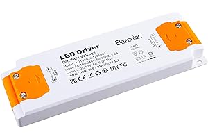 Elezenioc LED Transformator 12V 60W, Ultra dünn LED Trafo 230V auf 12V Transformator 5A, AC/DC Konstantspannungs Netzteil für Lampen Nicht Dimmba für G4 MR16 MR11 (Orange-12v-60W)