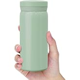 Linkidea Mini Stainless Steel Thermal Bottle, 200 ml, Green | Vacuum insulated, keeps drinks hot or cold for 6 hours, spill-p