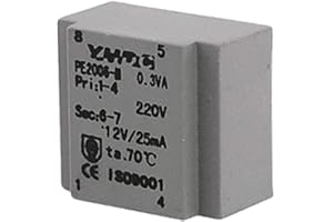 DESCONOCIDO New Lon0167 Transformador encapsulado de potencia de carga nominal de 0.3VA PE2006-M(0,3VA Nennlastleistung gekapselter Transformator PE2006-M