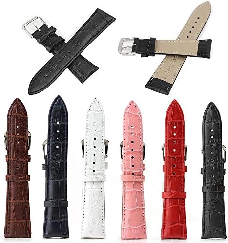 Crocodile Pattern Leather Buckle Wrist Band For Apple Watch Series 2 38mm 42mm (42MM, BROWN)