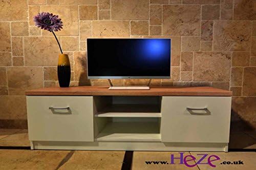 High quality TV Unit Cabinet Stand white with oak sonoma